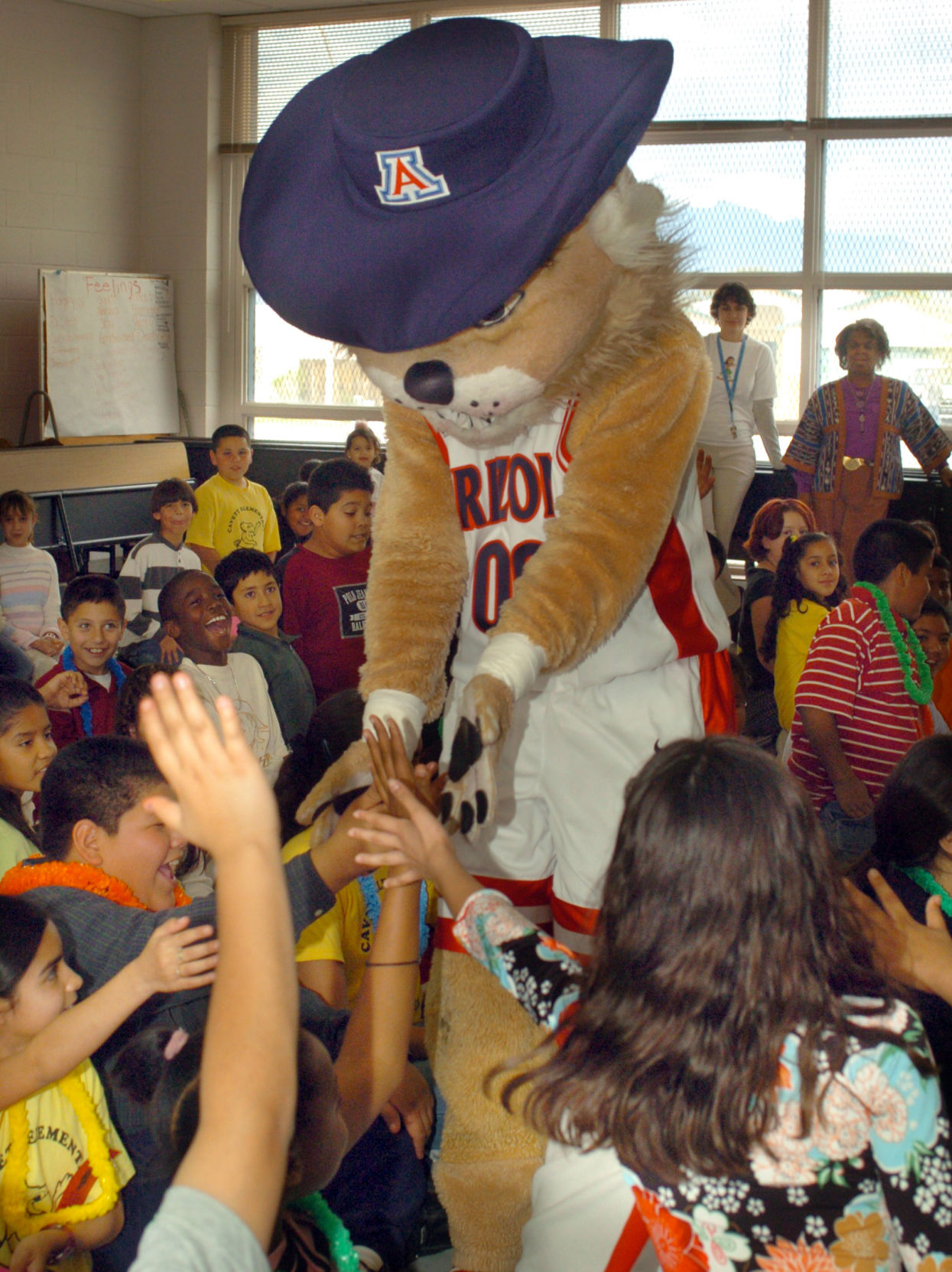 Wilbur and Wilma Wildcat through the years
